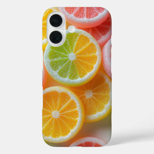 Jelly Candy Citrus Fruits iPhone 16 Case