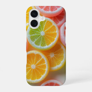 Jelly Candy Citrus Fruits iPhone 16 Case