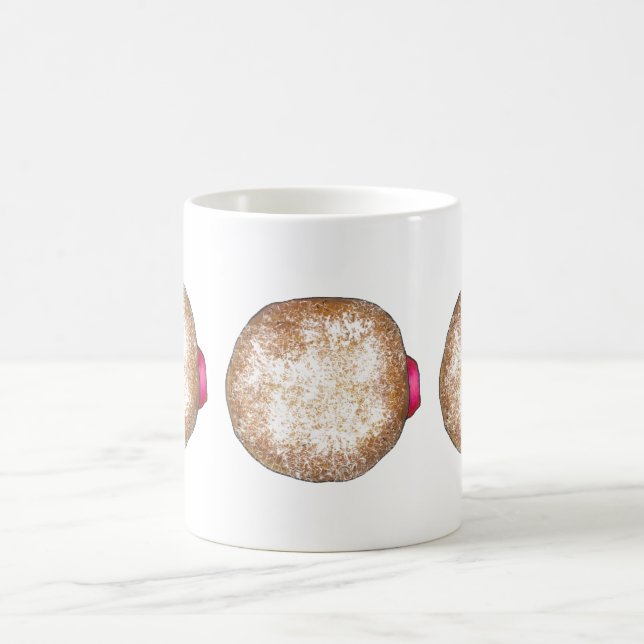 Jelly Doughnut Doughnuts Doughnut Hanukkah Chanuka Coffee Mug (Center)