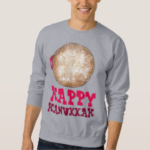 Jelly Doughnut Ugly Christmas Hanukkah Party Sweat Sweatshirt
