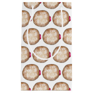 Jelly Doughnuts Happy Hanukkah Chanukah Sufganiyah Small Gift Bag