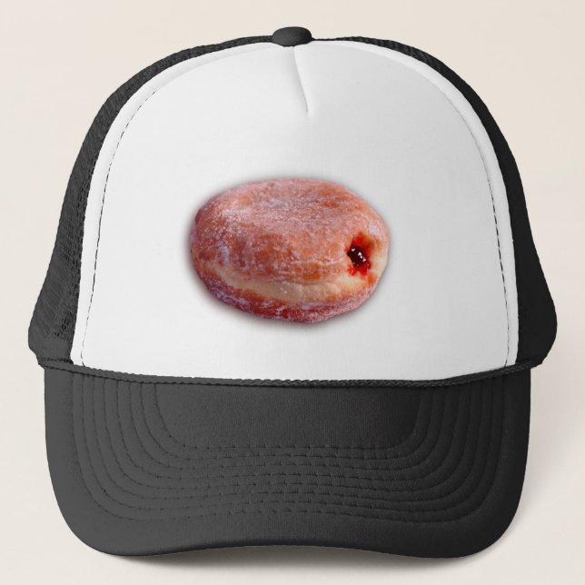 Jelly Filled Doughnut Trucker Hat (Front)