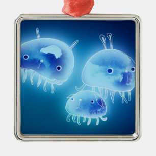 Jelly fish 2013 metal tree decoration