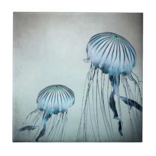 Jelly Fish Dance Ceramic Tile
