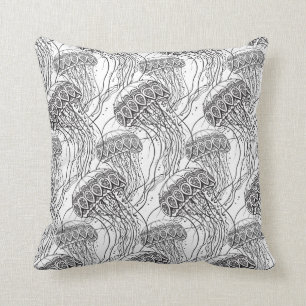 Jelly Fish Doodle Cushion