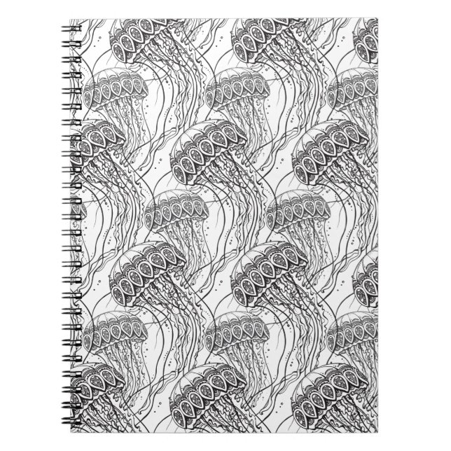 Jelly Fish Doodle Notebook (Front)