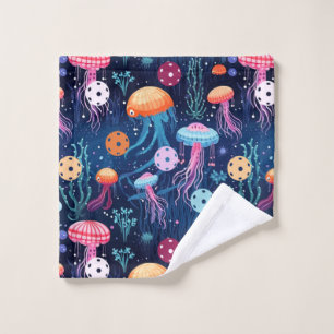 Jelly fish pickleball,  wash cloth