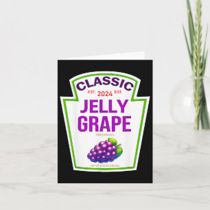 Jelly Grape Halloween 2024 Costume Matching Group  Card