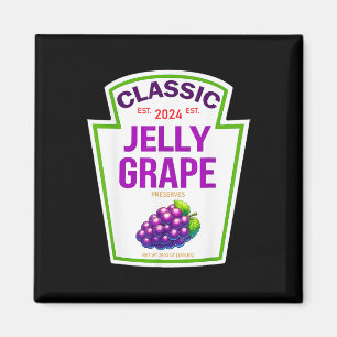 Jelly Grape Halloween 2024 Costume Matching Group Magnet
