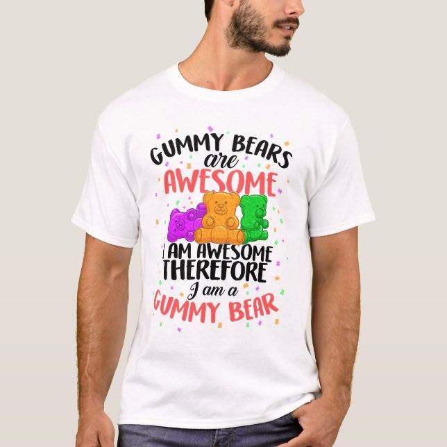 Jelly Gummies T-shirt Soft Sugar Candy Fruity (Front)