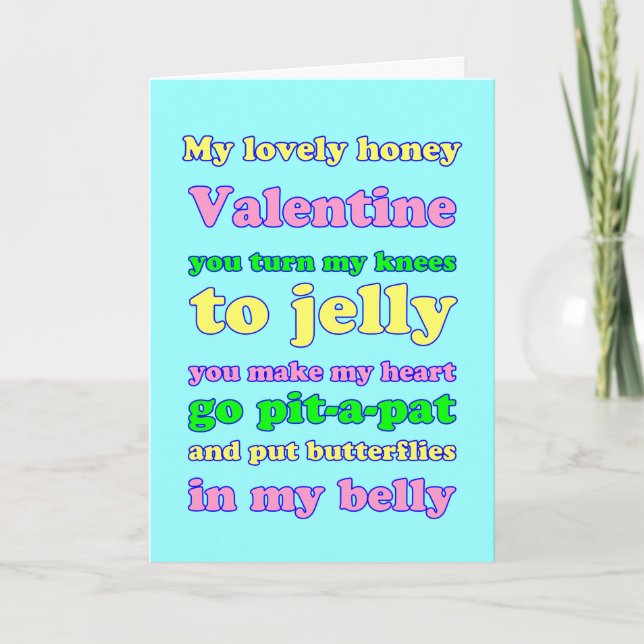 Jelly Knees Valentine! Holiday Card (Front)