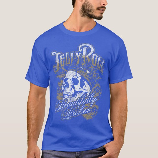 Jelly Roll Beautifully Broken Forour 20241 retro T-Shirt (Front)