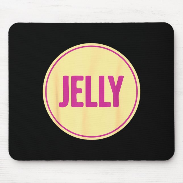 Jelly Shirt Adult Men Women Kids Peanut Butter Cos Mouse Pad (Front)