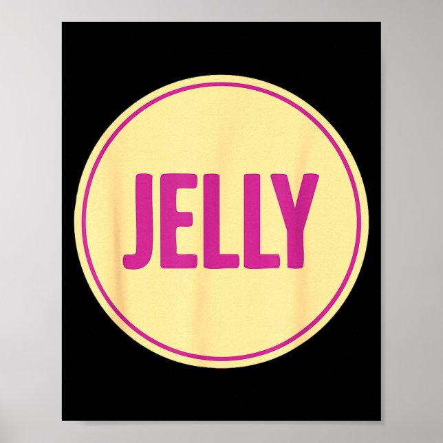 Jelly Shirt Adult Men Women Kids Peanut Butter Cos Poster (Front)