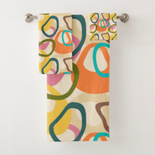 Jelly Squares  Bath Towel Set