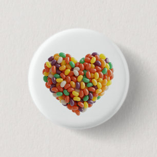 Jellybeans Heart 3 Cm Round Badge