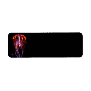 jellyfish-113386 BEAUTIFUL OCEAN SEA CREATURE JELL Return Address Label