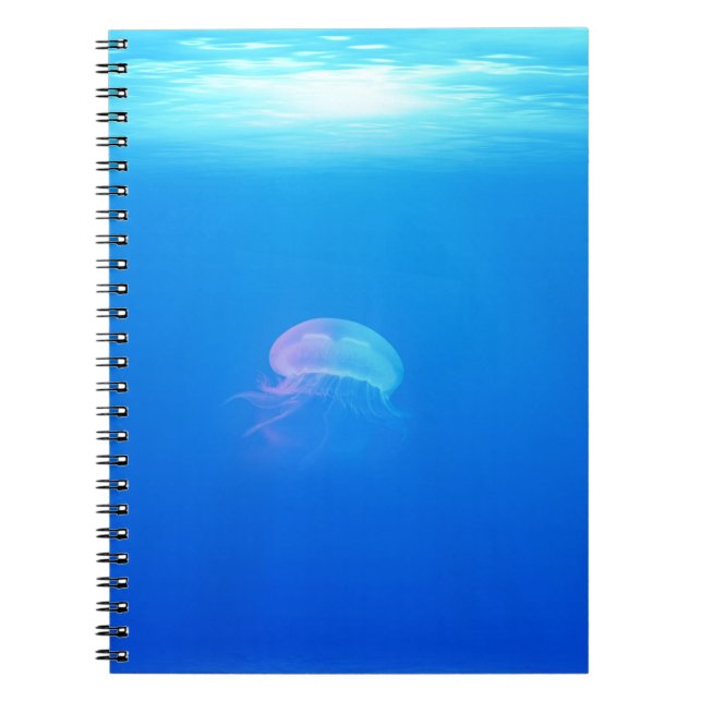 jellyfish-698521 SEA CREATURES ANIMALS BLUE OCEAN Notebook (Front)