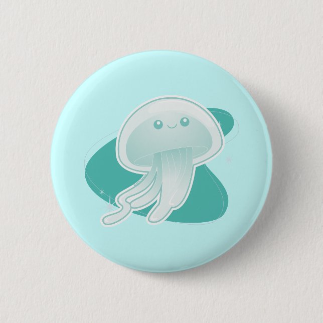 Jellyfish 6 Cm Round Badge (Front)