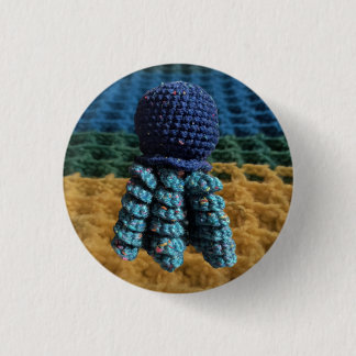 Jellyfish Amigurumi design 3 Cm Round Badge