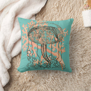 Jellyfish and Coral Cushion