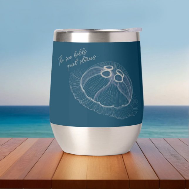 Jellyfish Art with “The Sea Holds Quiet Stories” (Creator Uploaded)