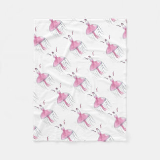 Jellyfish Ballerina - Bridgette Fleece Blanket