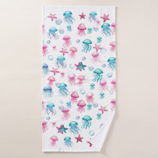 Jellyfish  bath towel set