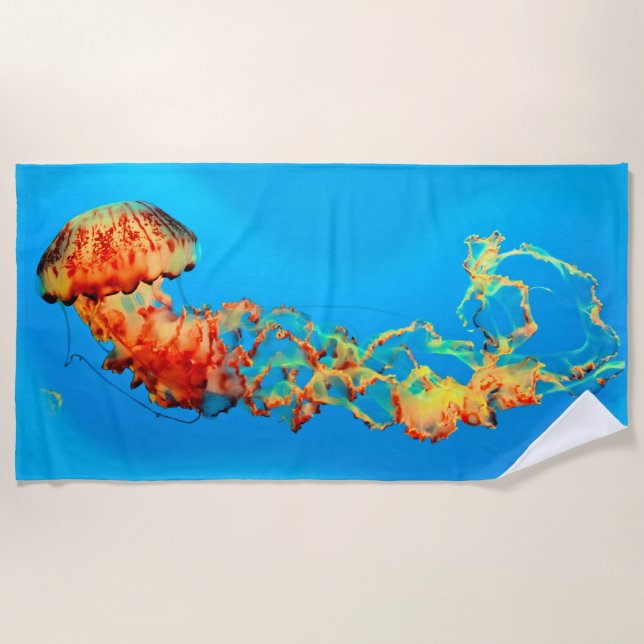 JELLYFISH Beach Towel (Front)