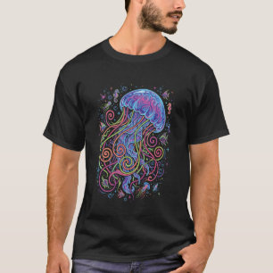 Jellyfish Colourful Deep Sea Ocean Jellyfish T-Shirt