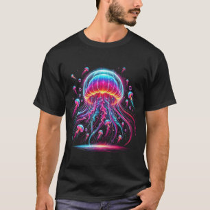 Jellyfish Colourful Ocean Animal Scuba Diving Surf T-Shirt