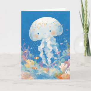 Jellyfish Coral Kingdom Glow Card