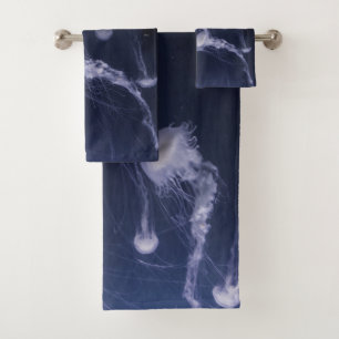 Jellyfish dance bath towel set