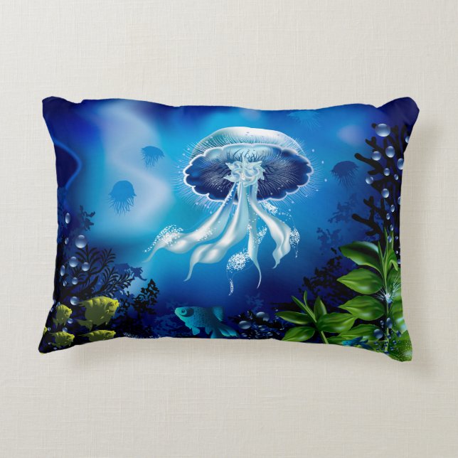 Jellyfish Decorative Cushion (Back)