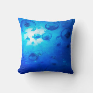 Jellyfish Deep Blue Cushion