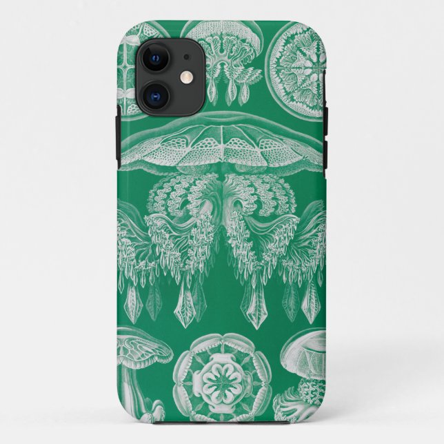 Jellyfish, Discomedusae  by Ernst Haeckel Case-Mate iPhone Case (Back)