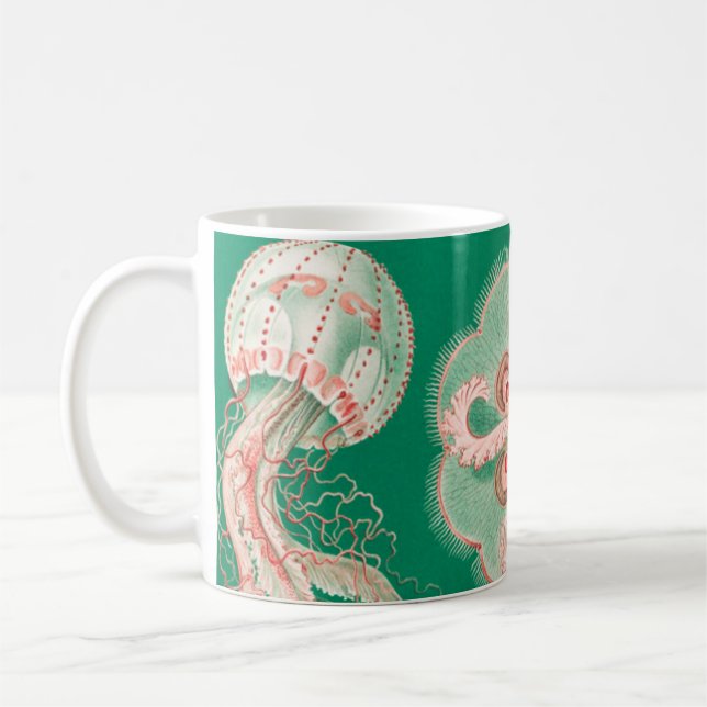 Jellyfish, Discomedusae by Ernst Haeckel Coffee Mug (Left)
