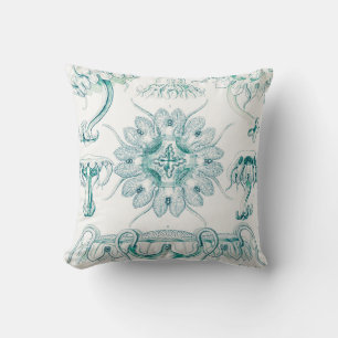 Jellyfish, Discomedusae by Ernst Haeckel Cushion