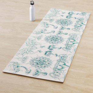 Jellyfish, Discomedusae by Ernst Haeckel Yoga Mat