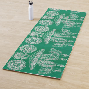 Jellyfish, Discomedusae by Ernst Haeckel Yoga Mat