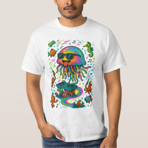 Jellyfish DJ at Underwater Rave T-Shirt