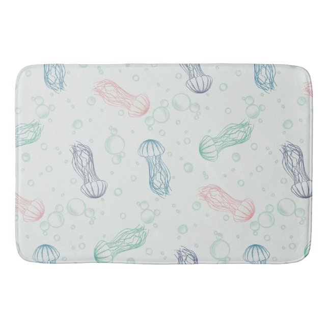 Jellyfish Drift Bath Mat (Front)