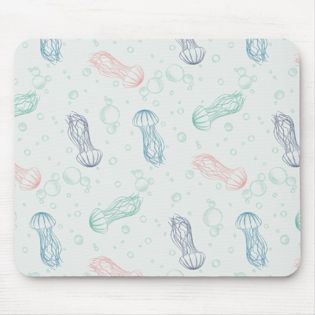 Jellyfish Drift Mouse Pad (Front)