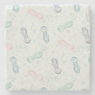 Jellyfish Drift Stone Coaster