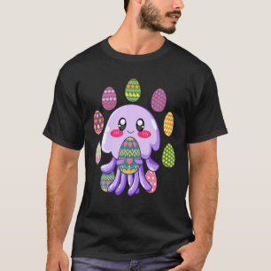 Jellyfish Egg Hunting Easter Day Cute Animal Boys T-Shirt