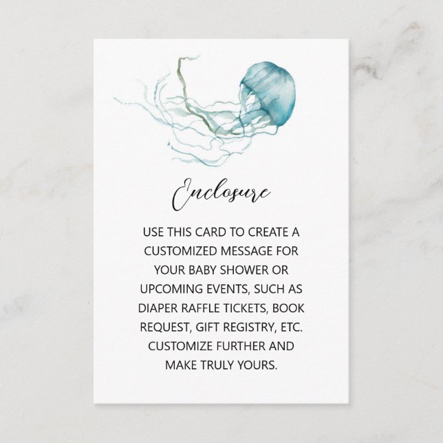 Jellyfish Enclosure Card (Front)