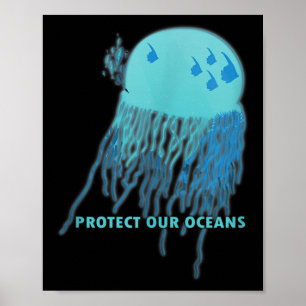 Jellyfish Environmental Protection, Climate Protec Poster