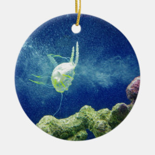 jellyfish fish custom personalise Anniversaries Ceramic Ornament