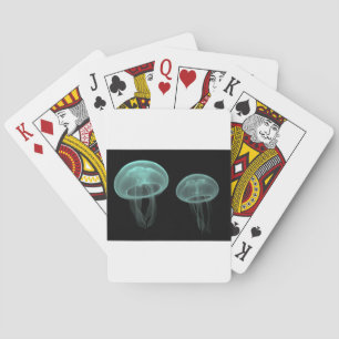 jellyfish fish custom personalise Anniversaries Playing Cards