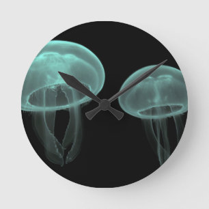 jellyfish fish custom personalise Anniversaries Round Clock